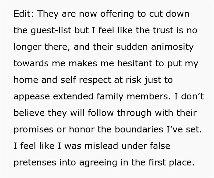 Woman Agrees To Host Cousin’s Wedding At Her Home, Pulls The Plug After Bridezilla Shows Her True Colors Woman Agrees To Host Cousin’s Wedding At Her Home, Pulls The Plug After Bridezilla Shows Her True Colors