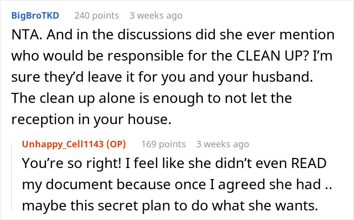 Woman Agrees To Host Cousin’s Wedding At Her Home, Pulls The Plug After Bridezilla Shows Her True Colors Woman Agrees To Host Cousin’s Wedding At Her Home, Pulls The Plug After Bridezilla Shows Her True Colors