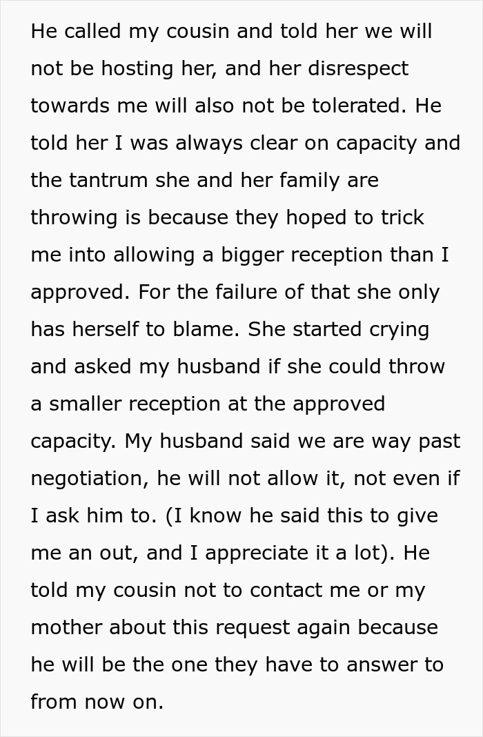 Woman Agrees To Host Cousin’s Wedding At Her Home, Pulls The Plug After Bridezilla Shows Her True Colors Woman Agrees To Host Cousin’s Wedding At Her Home, Pulls The Plug After Bridezilla Shows Her True Colors