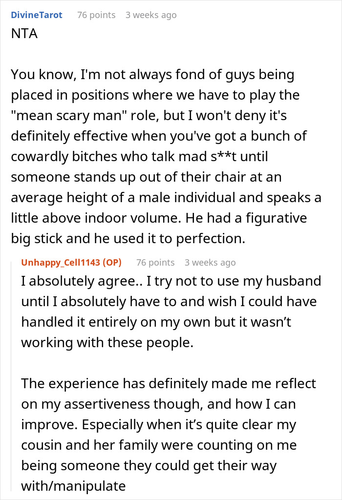 Woman Agrees To Host Cousin’s Wedding At Her Home, Pulls The Plug After Bridezilla Shows Her True Colors Woman Agrees To Host Cousin’s Wedding At Her Home, Pulls The Plug After Bridezilla Shows Her True Colors