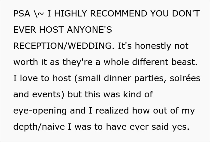 Woman Agrees To Host Cousin’s Wedding At Her Home, Pulls The Plug After Bridezilla Shows Her True Colors Woman Agrees To Host Cousin’s Wedding At Her Home, Pulls The Plug After Bridezilla Shows Her True Colors