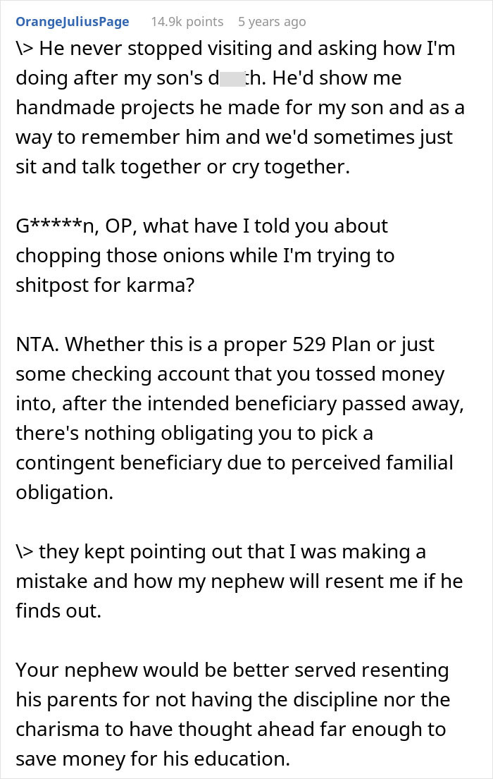 Entitled Family Expects To Profit Off This Dad’s Heartbreaking Loss, Gets A Well-Deserved Reality Check Entitled Family Expects To Profit Off This Dad’s Heartbreaking Loss, Gets A Well-Deserved Reality Check