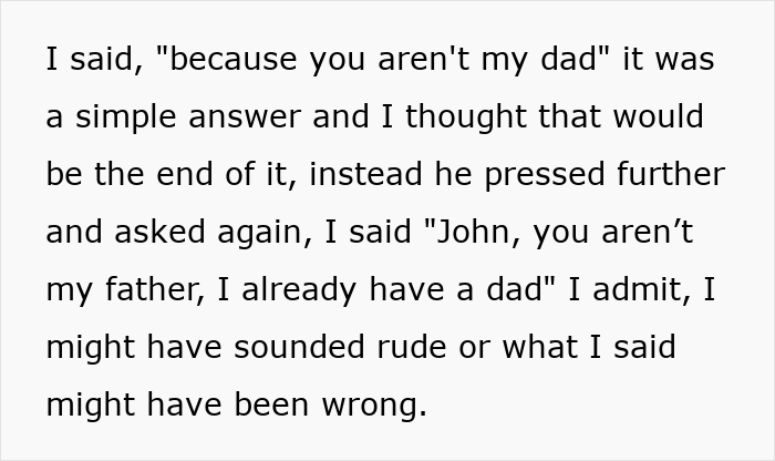Guy Throws A Fit As GF’s 16YO Son Won’t Call Him “Dad,” Then Accuses Him Of “Ruining Something Good” Guy Throws A Fit As GF’s 16YO Son Won’t Call Him “Dad,” Then Accuses Him Of “Ruining Something Good”