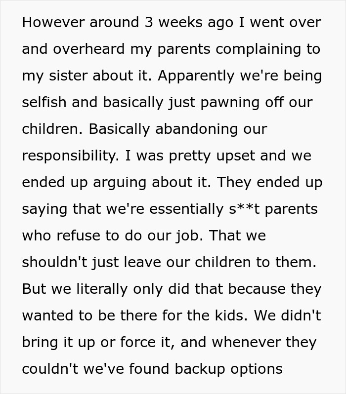 Dad Stops Letting His Parents Babysit After Hearing What They Really Think About It Dad Stops Letting His Parents Babysit After Hearing What They Really Think About It