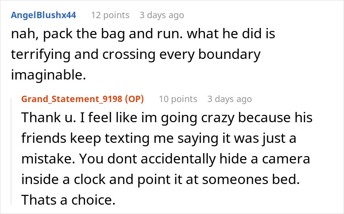 Woman Finds Out Boyfriend Has Been Filming Her With Secret Camera: “I Completely Froze, I Was Shaking”