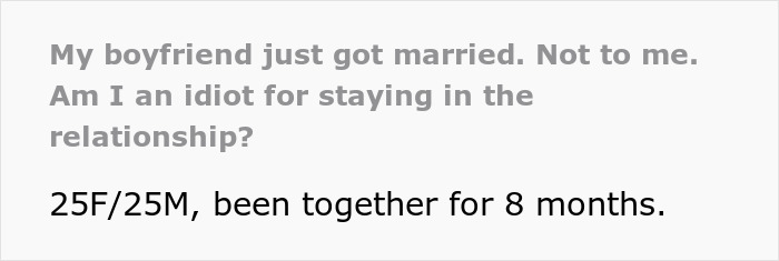 Woman Questions Her Sanity After Military Boyfriend Marries Someone Else And Calls It &ldquo;Normal&rdquo;