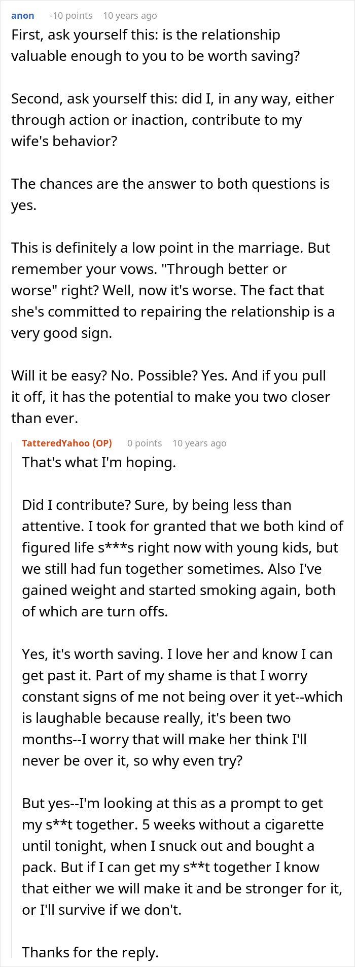 Wife’s Attempt To Cheat Turns Out To Be A Manic Episode, Husband Reflects 10 Years Later