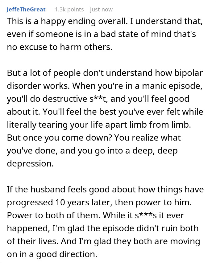 Wife’s Attempt To Cheat Turns Out To Be A Manic Episode, Husband Reflects 10 Years Later