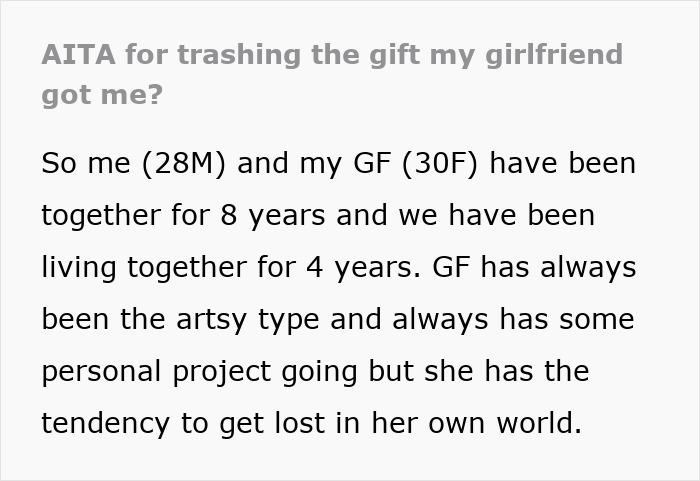 GF Keeps Giving Horrible B-Day Gifts, BF Breaks Up, Internet Appalled As He Shares 2-Year Update