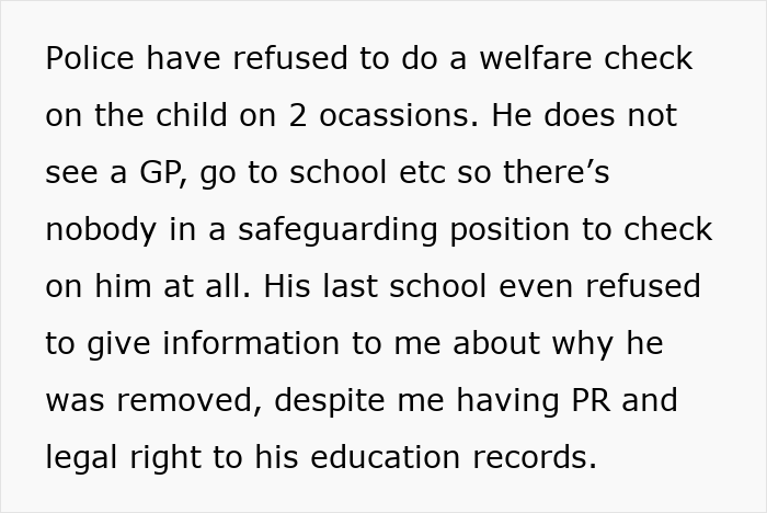 Unbothered Dad Sets No Rules For 9YO, Mom Unable To Intervene Or Get Help From Social Services