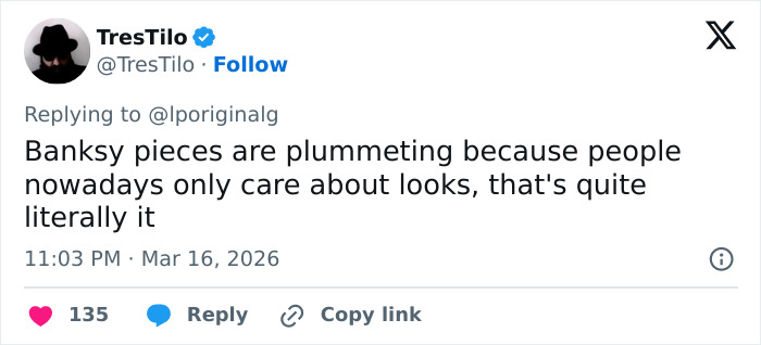 Banksy Fans Convinced His Art Will Plummet In Value After Bombshell Investigation Unmasked His True Identity