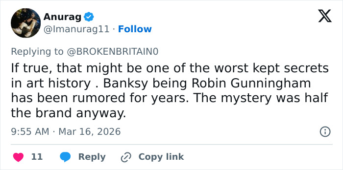 Banksy Fans Convinced His Art Will Plummet In Value After Bombshell Investigation Unmasked His True Identity