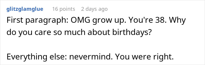 Woman Realizes She&rsquo;s The Only Sibling Skipped For B-Day Traditions, Family Calls Her Dramatic