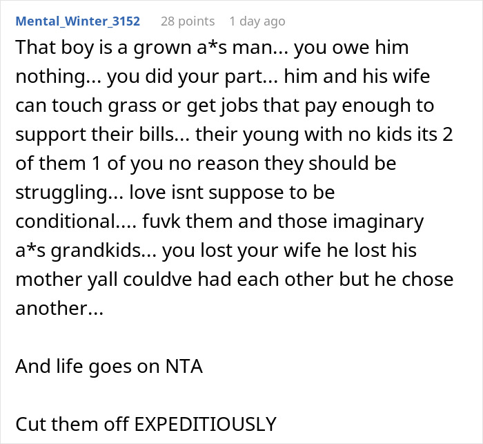 Man Loses Wife And His Adoptive Son Cuts Him Off, Only To Come Back Begging For Money