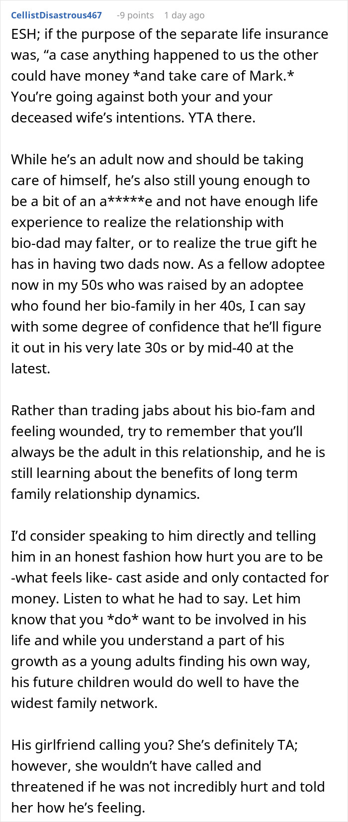 Man Loses Wife And His Adoptive Son Cuts Him Off, Only To Come Back Begging For Money