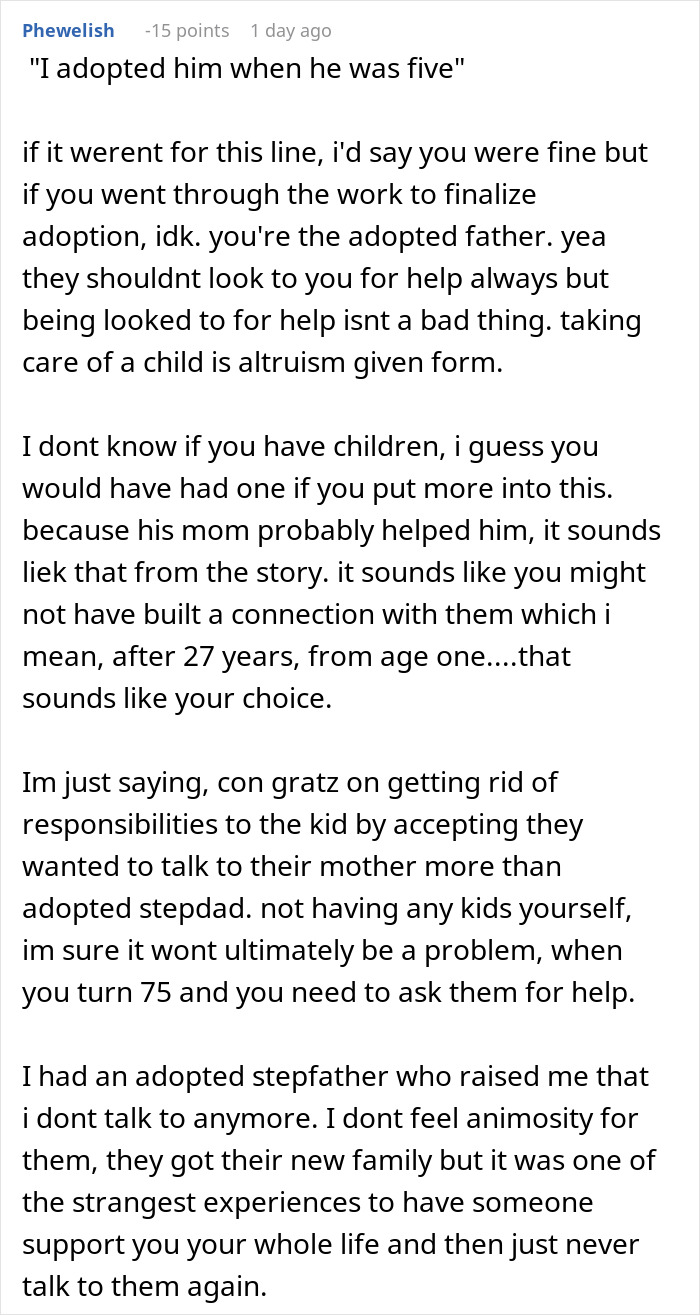 Man Loses Wife And His Adoptive Son Cuts Him Off, Only To Come Back Begging For Money