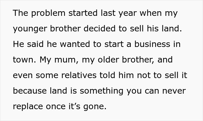 Cunning Guy Tries To Manipulate Sis Into Giving Half Her Land To Him, “Forgets” He Sold His Already