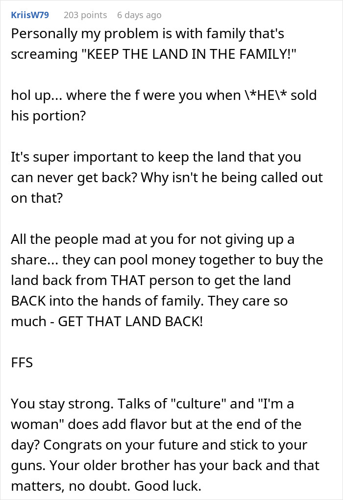 Cunning Guy Tries To Manipulate Sis Into Giving Half Her Land To Him, “Forgets” He Sold His Already