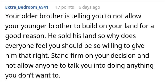Cunning Guy Tries To Manipulate Sis Into Giving Half Her Land To Him, “Forgets” He Sold His Already