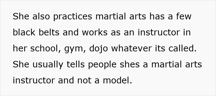 Man Downplays GF&rsquo;s Martial Arts Skills, Ensuring Everybody Knows She&rsquo;s A Model, Gets Shamed Online