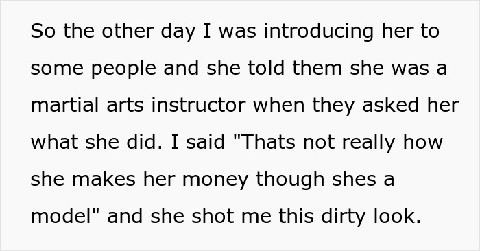 Man Downplays GF&rsquo;s Martial Arts Skills, Ensuring Everybody Knows She&rsquo;s A Model, Gets Shamed Online