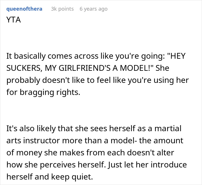Man Downplays GF&rsquo;s Martial Arts Skills, Ensuring Everybody Knows She&rsquo;s A Model, Gets Shamed Online