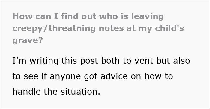 Man Is Losing His Mind As A Secret Enemy Vandalizes His Daughter’s Grave And Leaves Vile Letters