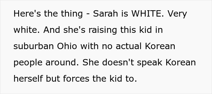 Lady Adopts Korean Baby And Goes Overboard With Culture, She Explodes As Friend Calls Her Out