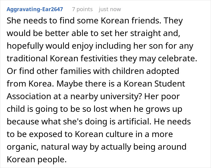 Lady Adopts Korean Baby And Goes Overboard With Culture, She Explodes As Friend Calls Her Out