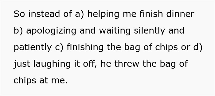 Man Throwing A Bag Of Chips At Wife Is Her Last Straw, She Leaves Him For The 4th And Last Time