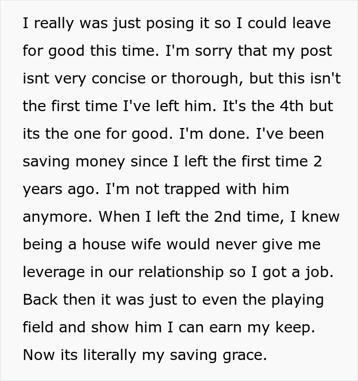 Man Throwing A Bag Of Chips At Wife Is Her Last Straw, She Leaves Him For The 4th And Last Time