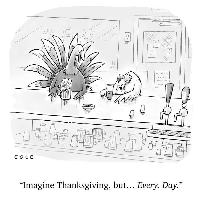 43 Hilarious Cartoons By Tyson Cole That Convey The Message With Little To No Words (New Pics)