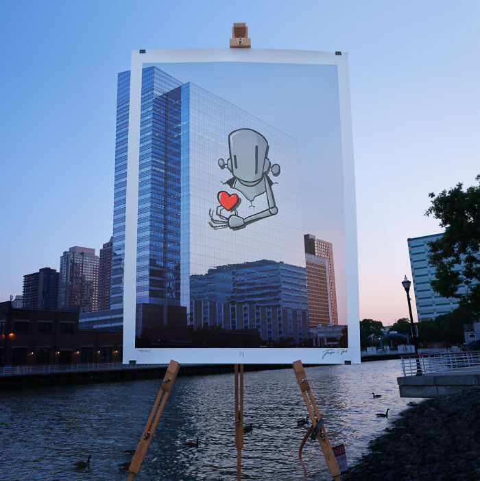 This Photographer Worked With Street Artists To Create Graffiti In Places Where It Can’t Be Painted (17 Pics)