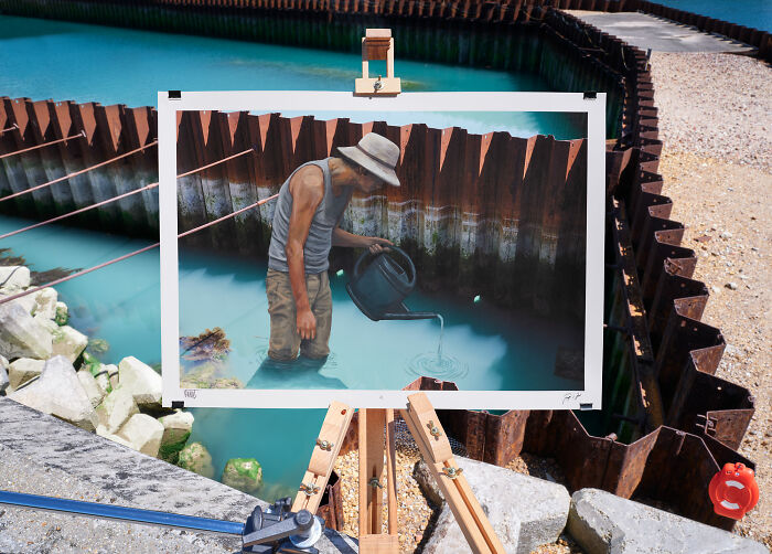 This Photographer Worked With Street Artists To Create Graffiti In Places Where It Can’t Be Painted (17 Pics)