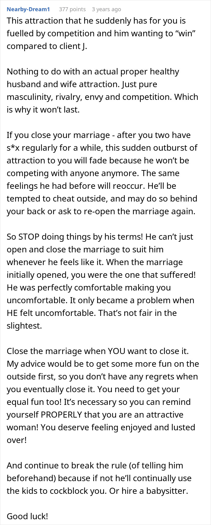 Husband Demands Open Marriage &ldquo;Or He Would Go Crazy&rdquo;, Regrets It The Moment His Wife Starts Enjoying It