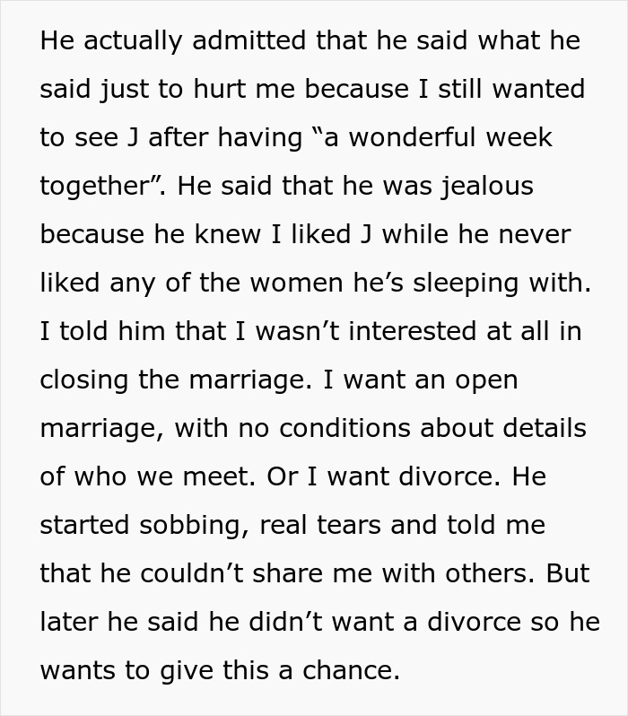 Husband Demands Open Marriage &ldquo;Or He Would Go Crazy&rdquo;, Regrets It The Moment His Wife Starts Enjoying It