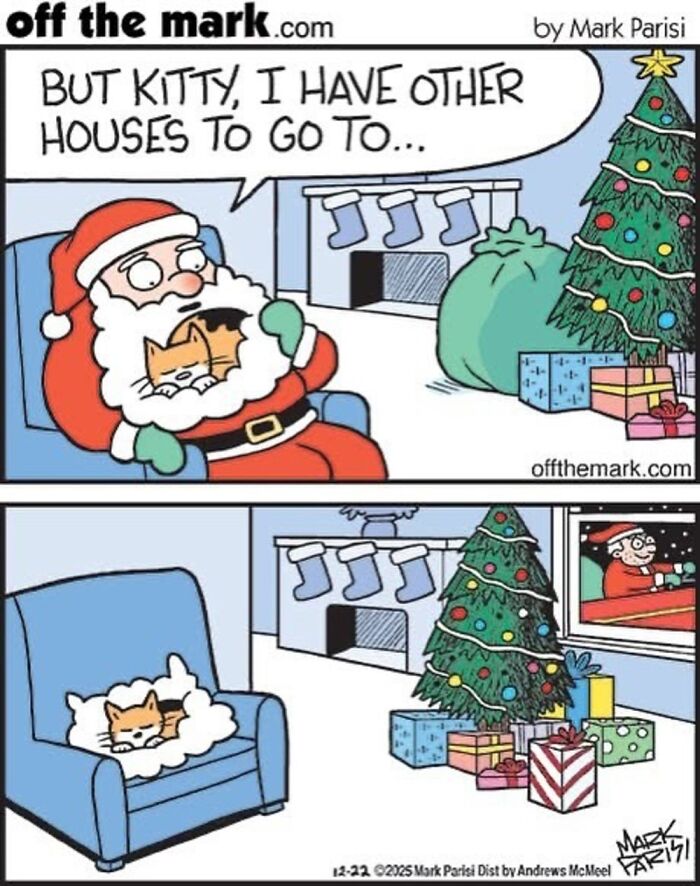 This Artist Sums Up Life With A Cat In His 37 New Funny Cartoons