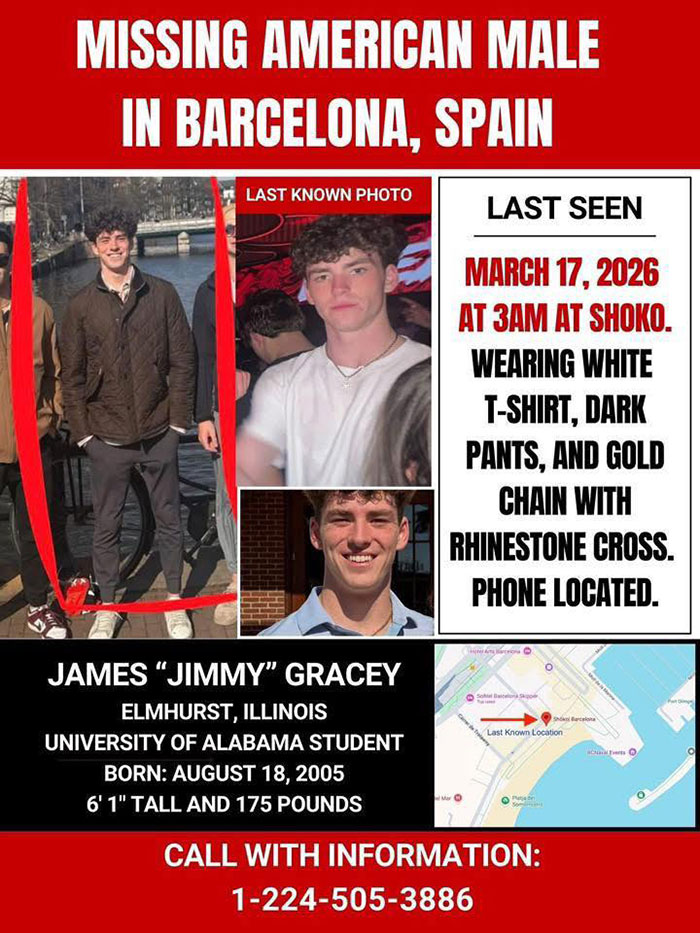 Suspicious Footage Found In Mysterious Vanishing Of American Student In Spain, As Friend Recalls Last Moment