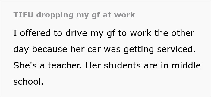“Welcome To My World”: Guy Drops GF Off At Work, Regrets It As He’s Accosted By Her “Curious” Students