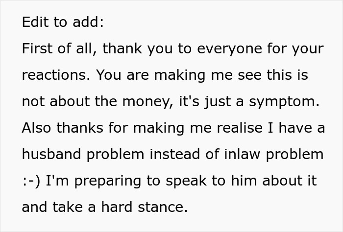 Woman Expected Her In-Laws To Gift Money To Their Family, Turns Out They Meant Her Husband Only