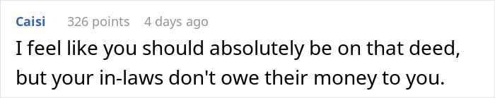 Woman Expected Her In-Laws To Gift Money To Their Family, Turns Out They Meant Her Husband Only