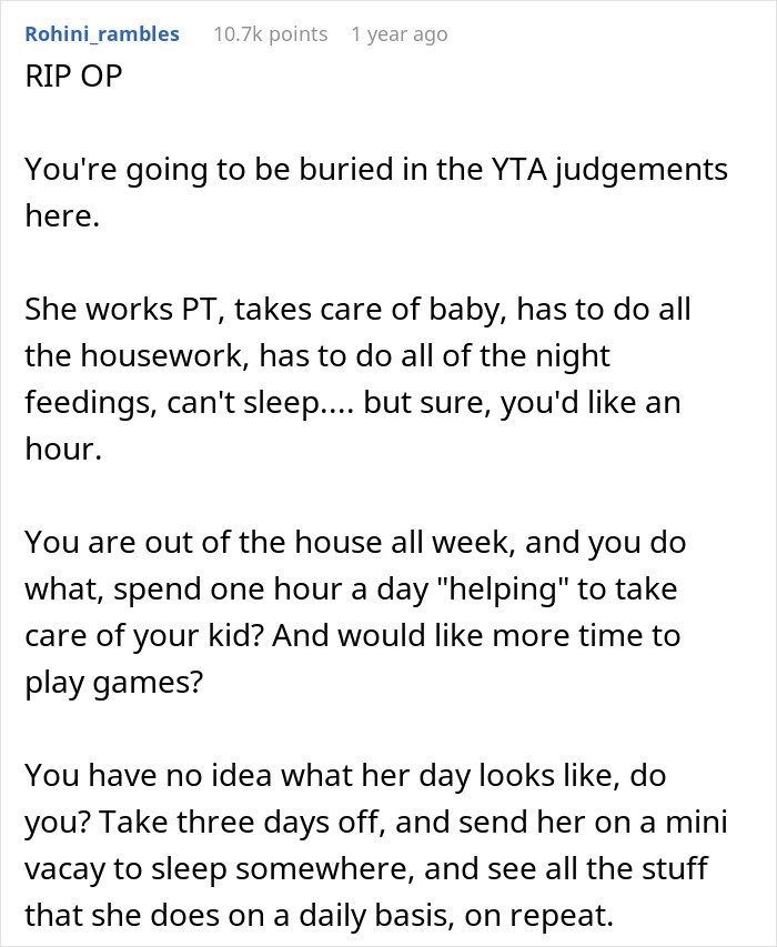 &ldquo;I Want To Play Video Games And Chill Out&rdquo;: Man Refuses To Help Wife With A Baby, Gets A Harsh Reality Check