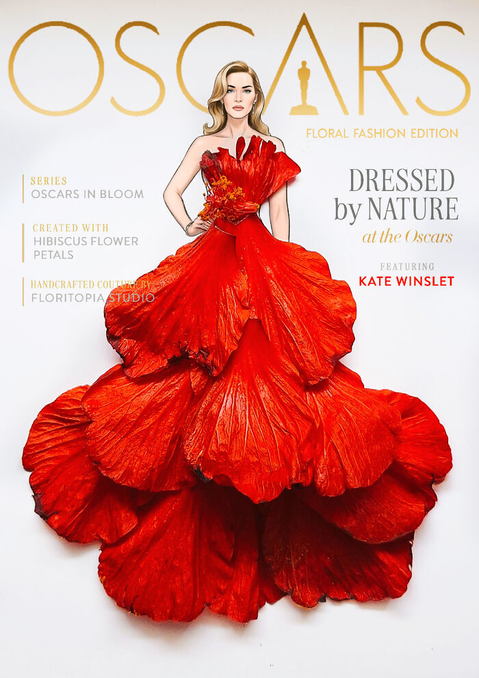 Oscars Red Carpet Looks Transformed Into Extraordinary Blossoms By This Artist (12 Pics) Oscars Red Carpet Looks Transformed Into Extraordinary Blossoms By This Artist (12 Pics)