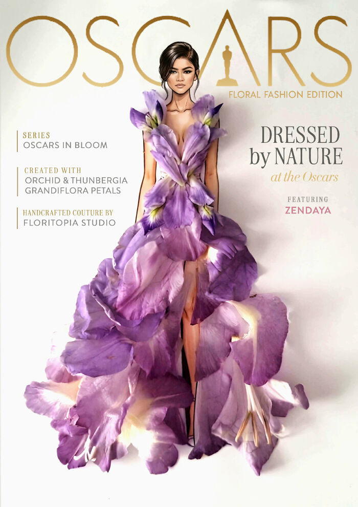 Oscars Red Carpet Looks Transformed Into Extraordinary Blossoms By This Artist (12 Pics) Oscars Red Carpet Looks Transformed Into Extraordinary Blossoms By This Artist (12 Pics)