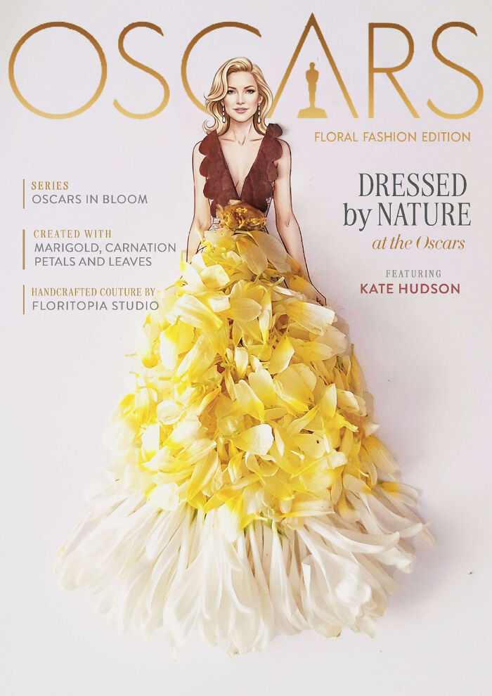 Oscars Red Carpet Looks Transformed Into Extraordinary Blossoms By This Artist (12 Pics) Oscars Red Carpet Looks Transformed Into Extraordinary Blossoms By This Artist (12 Pics)