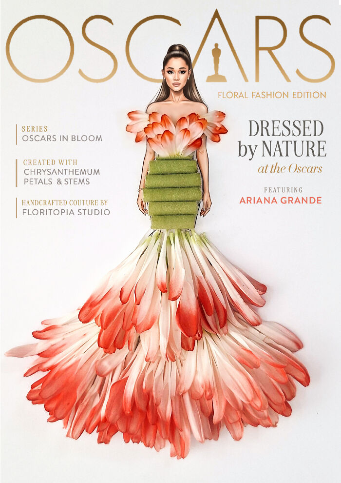 Oscars Red Carpet Looks Transformed Into Extraordinary Blossoms By This Artist (12 Pics) Oscars Red Carpet Looks Transformed Into Extraordinary Blossoms By This Artist (12 Pics)