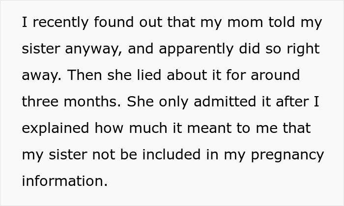 Mom Breaks Promise About Miracle Pregnancy, Hurt Daughter Decides To Scrap Her Honorary Baby Name Mom Breaks Promise About Miracle Pregnancy, Hurt Daughter Decides To Scrap Her Honorary Baby Name