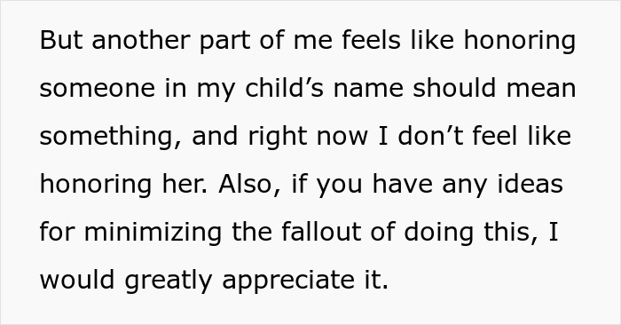 Mom Breaks Promise About Miracle Pregnancy, Hurt Daughter Decides To Scrap Her Honorary Baby Name Mom Breaks Promise About Miracle Pregnancy, Hurt Daughter Decides To Scrap Her Honorary Baby Name