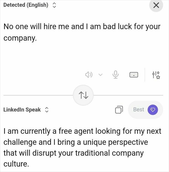 Someone Made A Google Translator For LinkedIn And The Results Are Absolutely Hilarious Someone Made A Google Translator For LinkedIn And The Results Are Absolutely Hilarious
