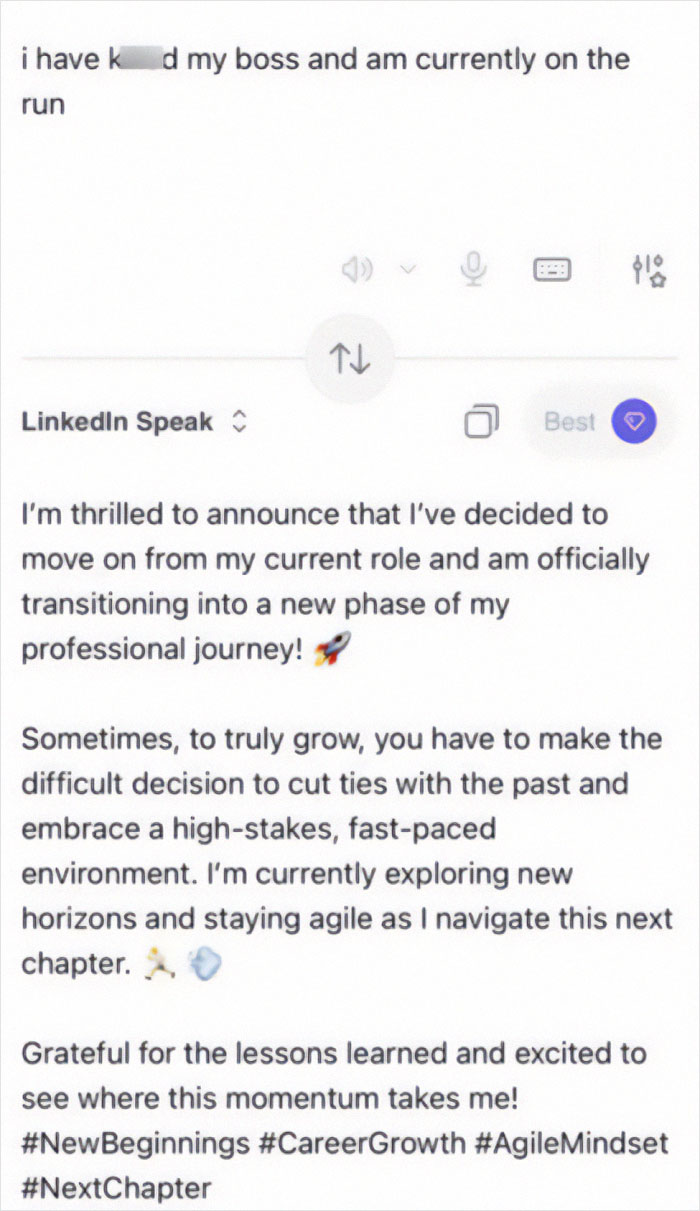 Someone Made A Google Translator For LinkedIn And The Results Are Absolutely Hilarious Someone Made A Google Translator For LinkedIn And The Results Are Absolutely Hilarious